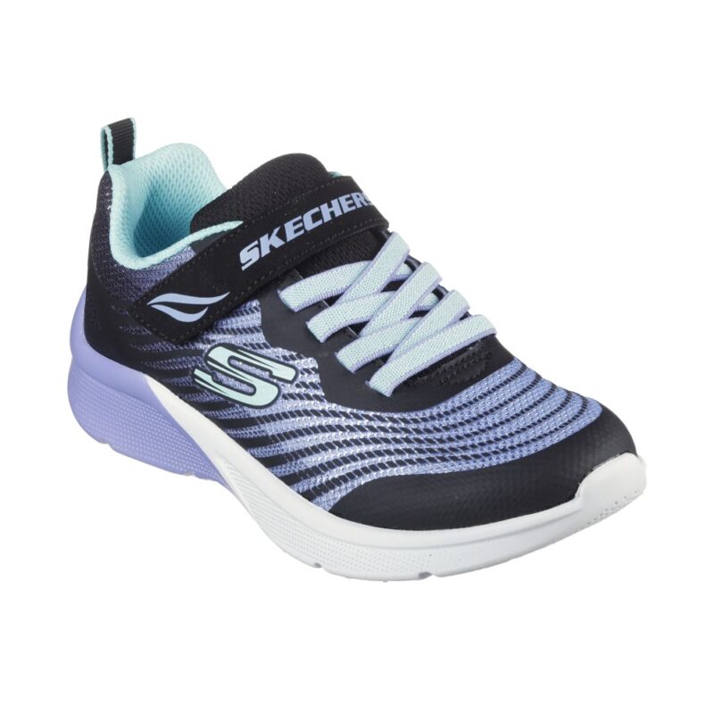 کفش دخترانه اسکچرز مدل 302349L Microspec - Rejoice Racer BKMT