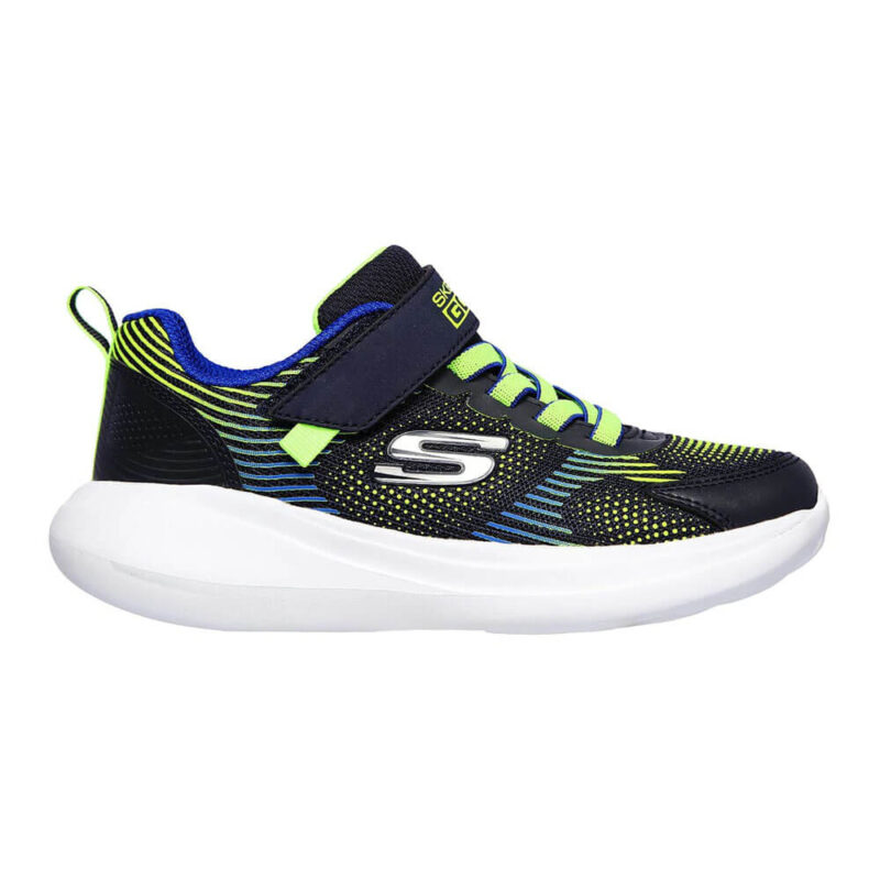 کفش پسرانه اسکچرز مدل 405020L BLK GO run Fast - Sprint Jam NVLM سرمه ای