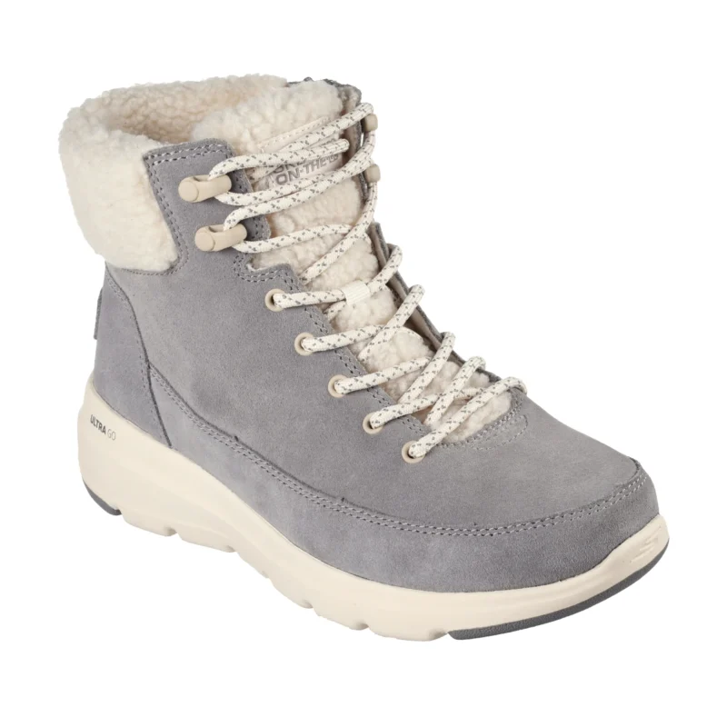 نیم بوت زنانه اسکچرز مدل 16677 On-the-GO Glacial Ultra - Woodlands GRY طوسی