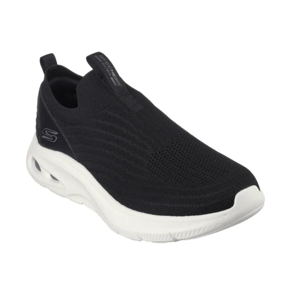 کفش بدون بند مردانه اسکچرز مدل 118076 BLK مشکی زیره سفید Bobs Sport Unity - Dashing Through Skechers