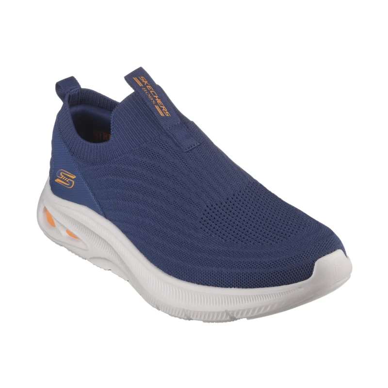 کفش بدون بند مردانه اسکچرز مدل 118076 NVYسرمه ای Bobs Sport Unity - Dashing Through Skechers