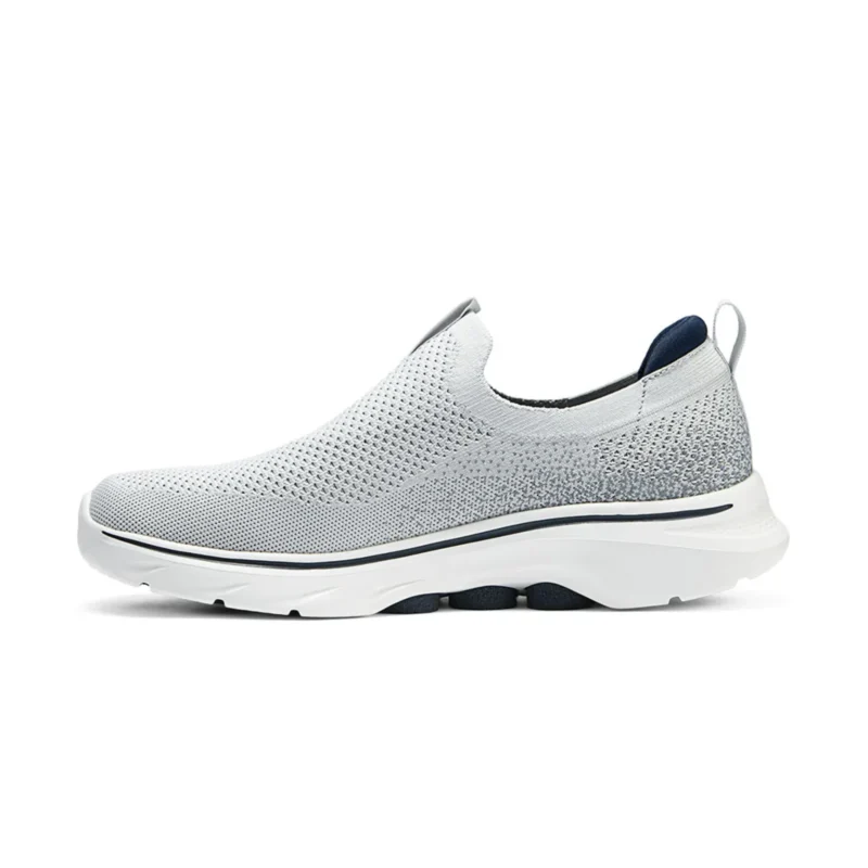 خرید کفش مردانه اسکچرز مدل 216633 GYNV Skechers GO WALK 7 طوسی سرمه ای