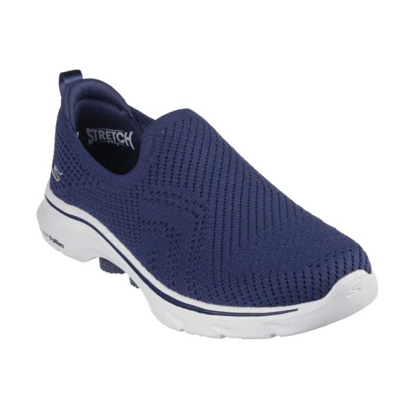 خرید کفش زنانه اسکچرز مدل 125204 Go Walk 7 - Amina Skechers NVW سرمه ای سفید