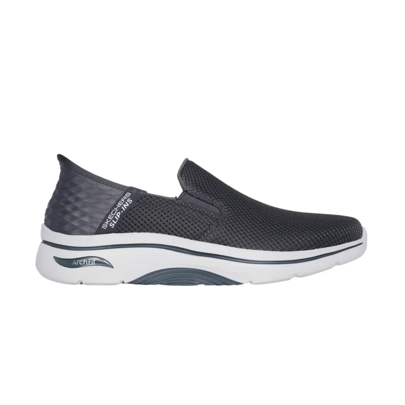 خرید کفش مردانه اسکچرز مدل 216600 CHAR طوسی Skechers Slip-ins: GO WALK Arch Fit 2.0 - Hands Free 2