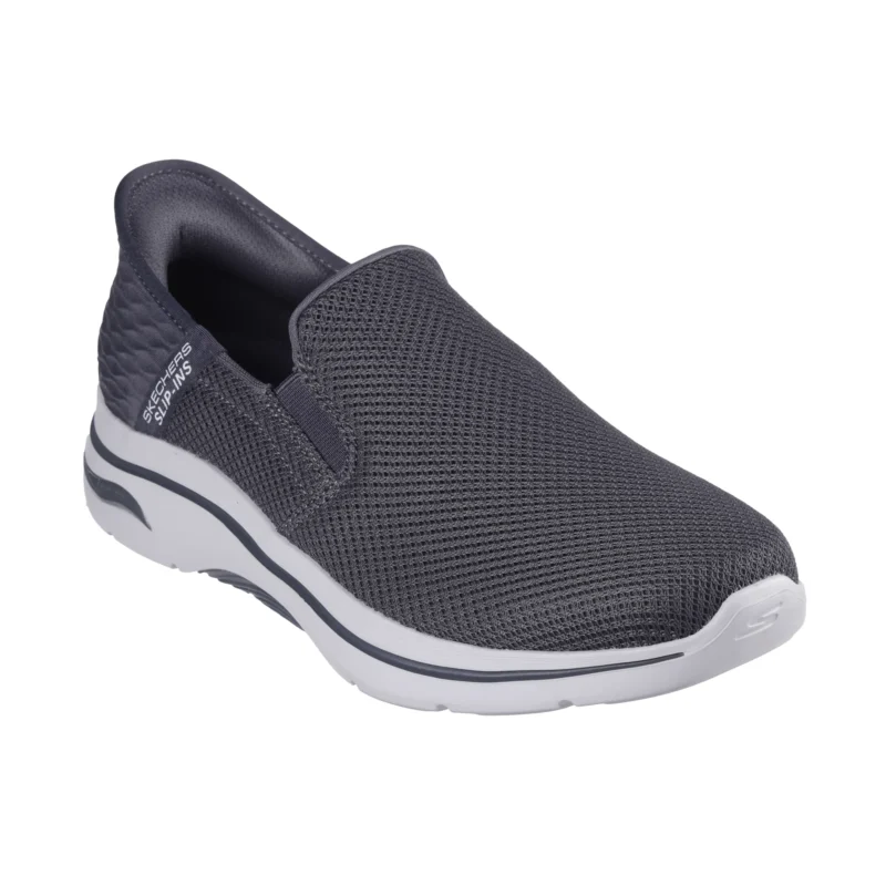 خرید کفش مردانه اسکچرز مدل 216600 CHAR طوسی Skechers Slip-ins: GO WALK Arch Fit 2.0 - Hands Free 2