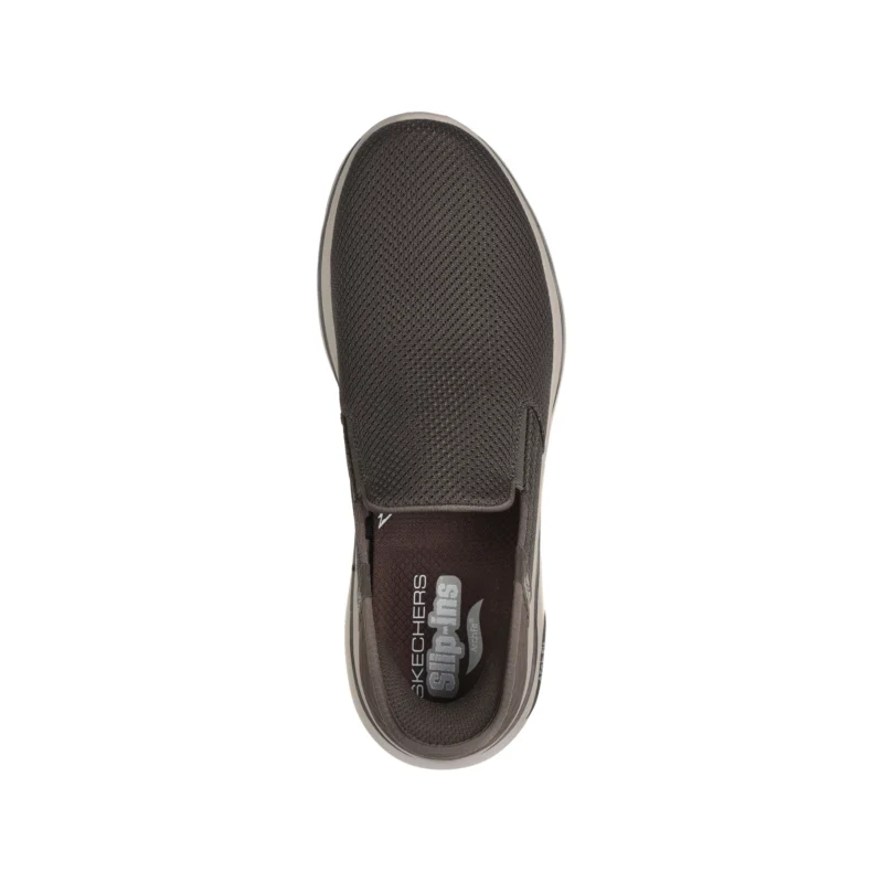 خرید کفش بدون بند قهوه‌ای مردانه اسکچرز مدل 216600 TPE Skechers Slip-ins: GO WALK Arch Fit 2.0 - Hands Free 2