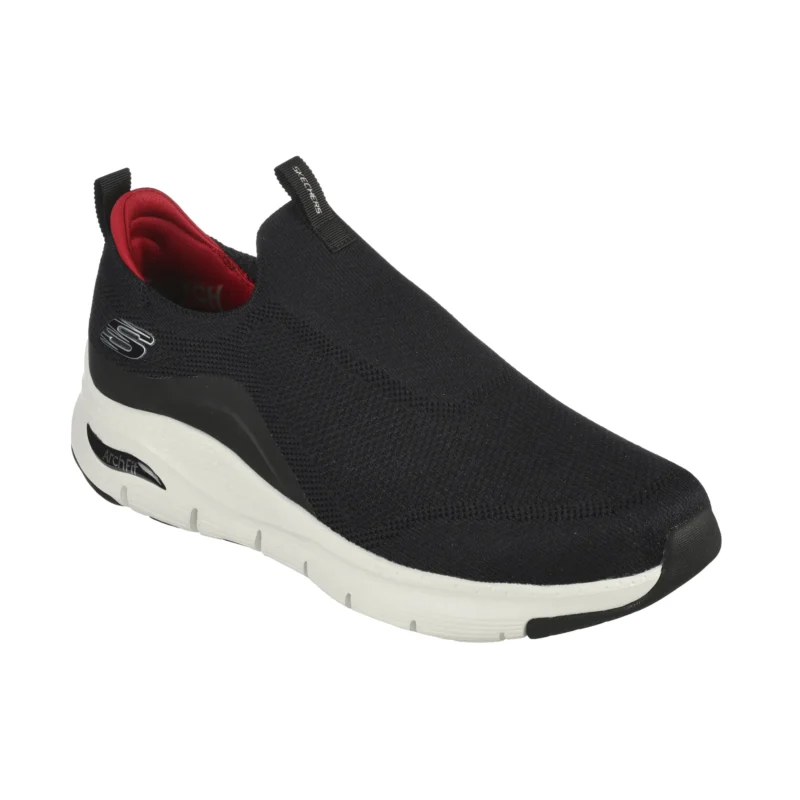 خرید کفش مردانه اسکچرز مدل 232201 BKW Skechers Arch Fit - Keep It Up مشکی سفید سایز بزرگ