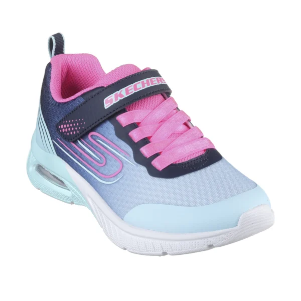 خرید کفش دخترانه اسکچرز مدل 303612L NVAQ Skechers Microspec Max Plus - Echo Sprint آبی آسمانی سرمه‌ای