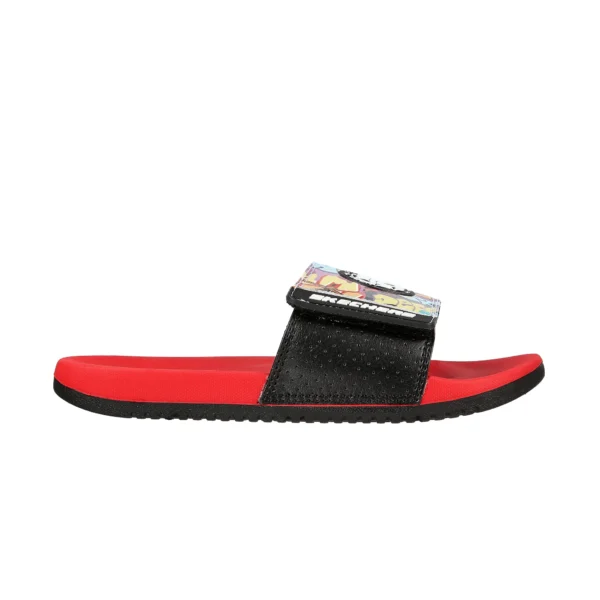 دمپایی قرمز پسرانه اسکچرز مدل 406057L WRBK Skechers Gambix X