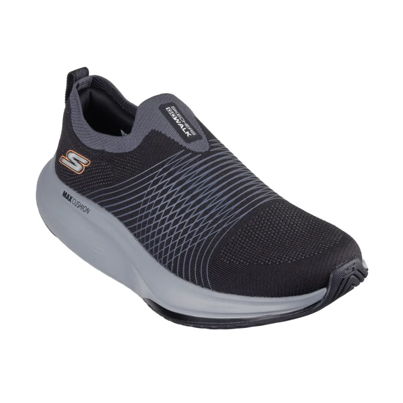 قیمت و خرید کفش بدون بند مردانه اسکچرز مدل 216582 BBCK GO WALK Max Walker - Constantine Skechers مشکی طوسی