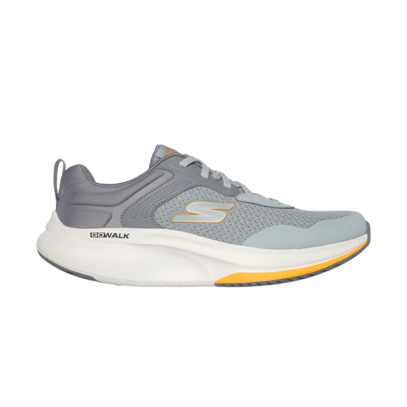 کفش طوسی زرد مردانه اسکچرز مدل 216581 LTGY GO Walk Max Walker - Titus Skechers