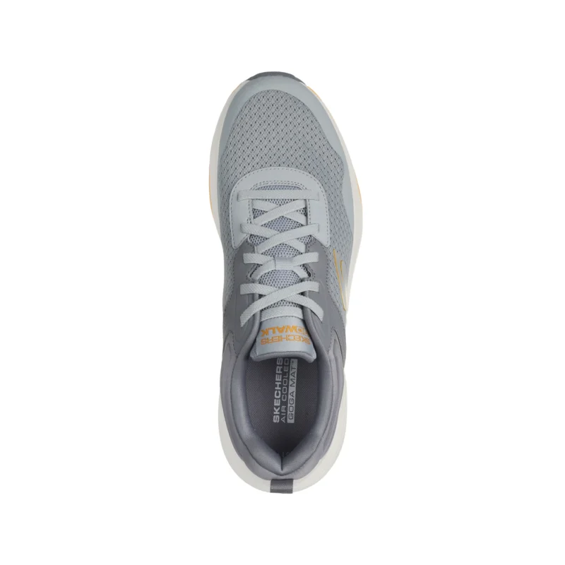 کفش طوسی زرد مردانه اسکچرز مدل 216581 LTGY GO Walk Max Walker - Titus Skechers