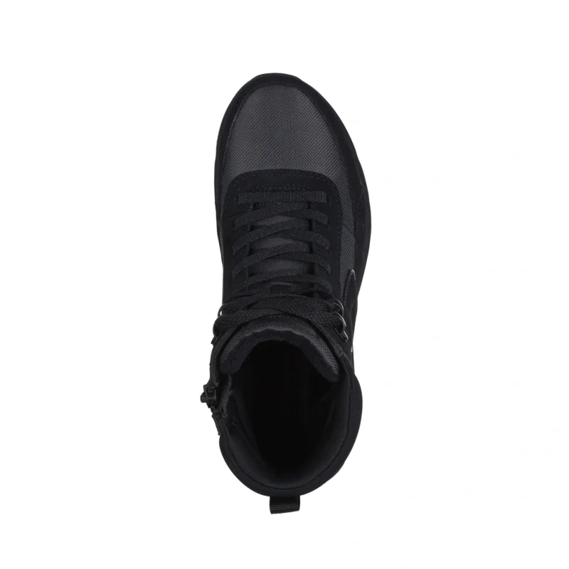 خرید نیم بوت مشکی طوسی زنانه اسکچرز مدل 144198 BKGY Glacial Ultra - Wanderlust Skechers