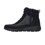 خرید نیم بوت مشکی طوسی زنانه اسکچرز مدل 144198 BKGY Glacial Ultra - Wanderlust Skechers