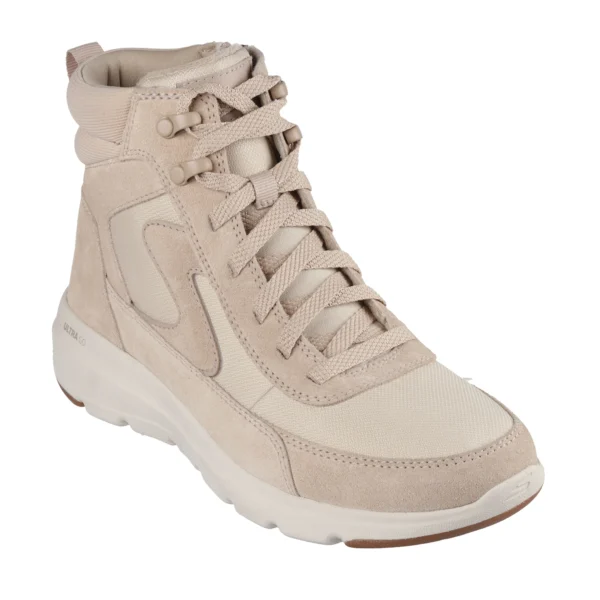 خرید نیم بوت کرم زنانه اسکچرز مدل 144198 SND Glacial Ultra - Wanderlust Skechers
