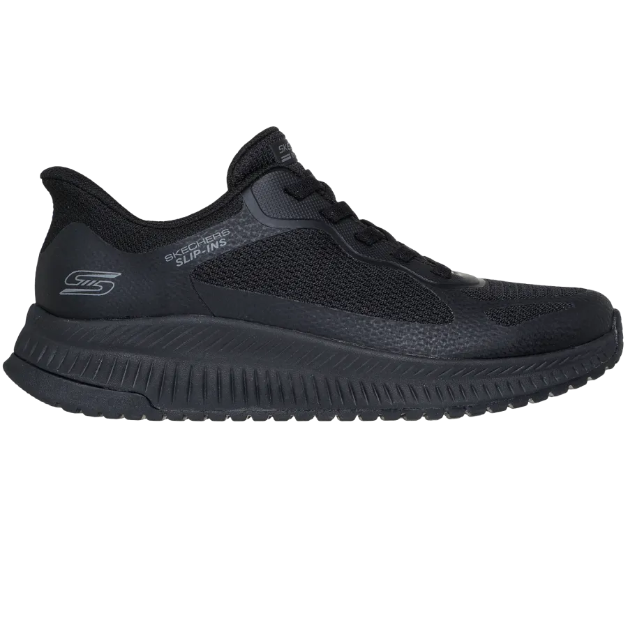 قیمت و خرید کفش روزمره مشکی زنانه اسکچرز مدل 117624 BBK Slip-ins: BOBS Squad 4 - Staple Look Skechers اورجینال آسان پوش از ایران اسکیچرز