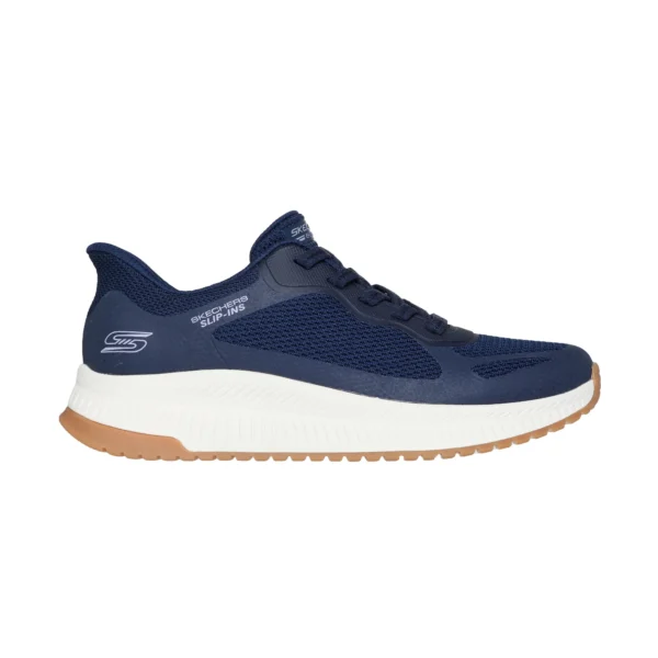 قیمت و خرید کفش روزمره سورمه‌ای زنانه اسکچرز مدل 117624 NVY Slip-ins: BOBS Squad 4 - Staple Look Skechers اورجینال آسان پوش از ایران اسکیچرز