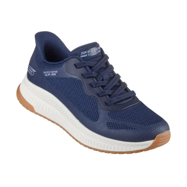 قیمت و خرید کفش روزمره سورمه‌ای زنانه اسکچرز مدل 117624 NVY Slip-ins: BOBS Squad 4 - Staple Look Skechers اورجینال آسان پوش از ایران اسکیچرز