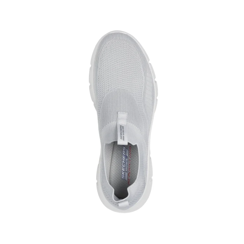 قیمت و خرید کفش طوسی بدون بند مردانه اسکچرز مدل 118107 BBK BOBS B Flex - Frigid Edge ایران اسکچرز اورجینال