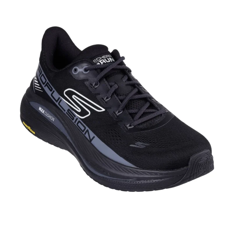 خرید و قیمت کفش مشکی ورزشی مردانه اسکچرز مدل 220509 BLK Max Cushioning Propulsion از ایران اسکیچرز