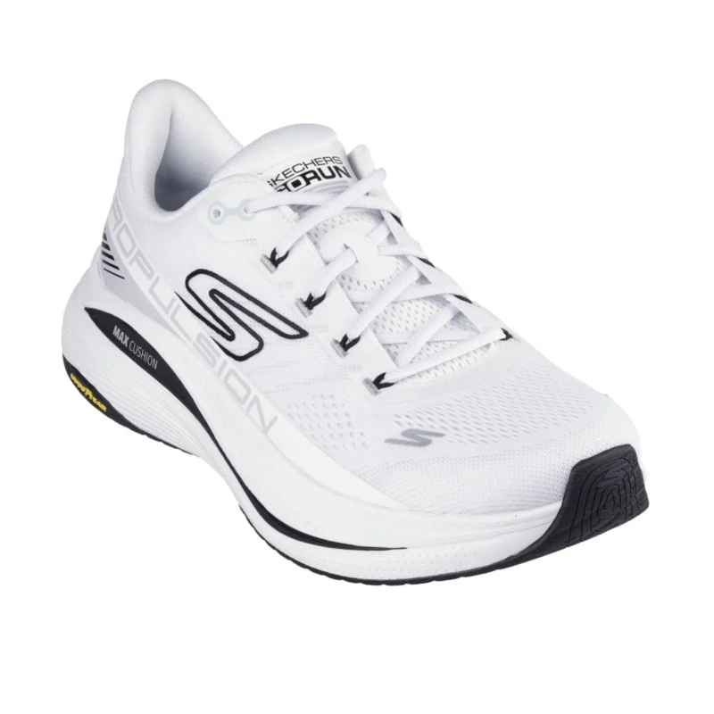 خرید کفش سفید ورزشی مردانه اسکچرز مدل 220509 WBK Max Cushioning Propulsion از ایران اسکیچرز
